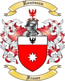 Image ROUSSEAU FAMILY Coat of Arms 